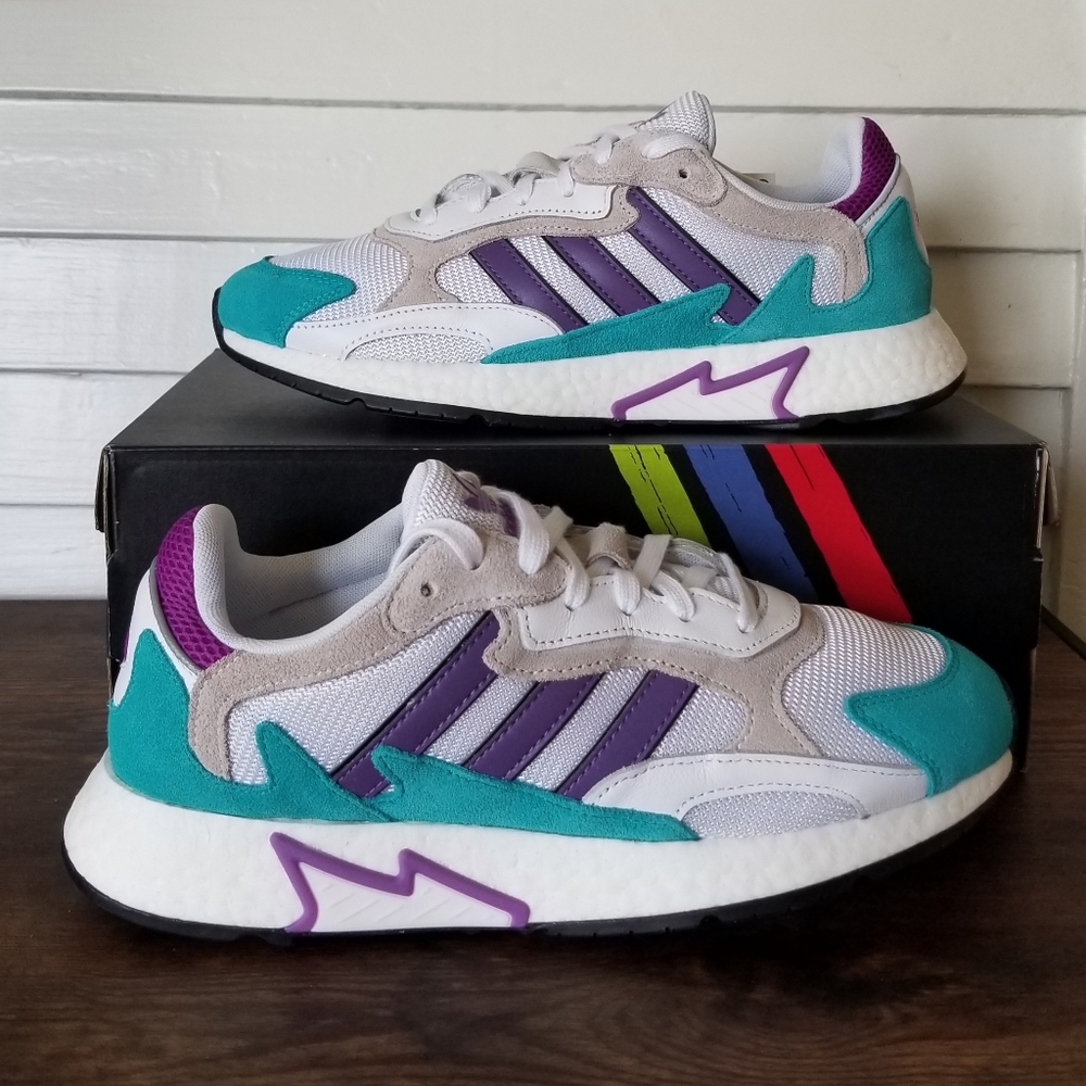 Adidas Tresc Run Boost White Purple Aqua Men's